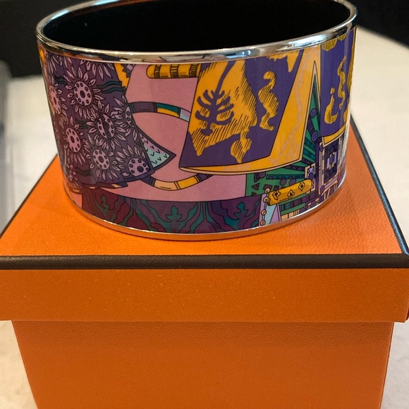 Hermes Purple and Yellow Women's Bracelet - Picture 1 of 6